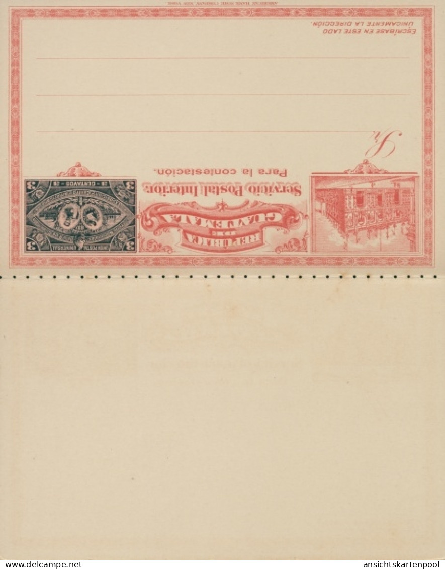 Entier Postal Klapp CPA Guatemala, Exposicion Centro Americana 1897 - Guatemala