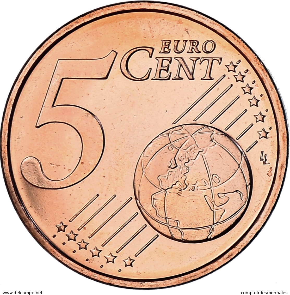 France, 5 Euro Cent, 2013, Paris, SPL, Cuivre Plaqué Acier, KM:1284 - Ierland