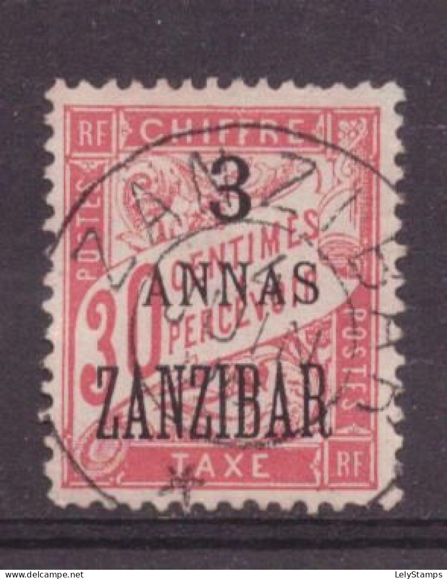 French Offices In Zanzibar Port Taxe 4 Used (1897) - Neufs