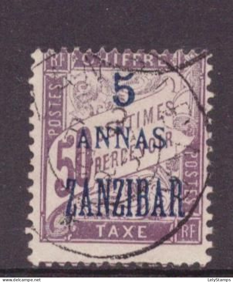 French Offices In Zanzibar Port Taxe 5 Used (1897) - Unused Stamps