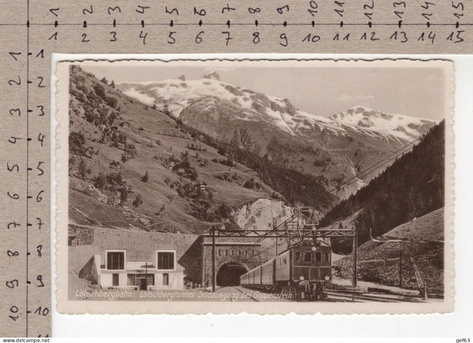 BLS - Bern-Lötschberg-Simplon Bahn - Lötschbergbahn - Lötschbertunnel Südausgang Bei Goppenstein - Opere D'Arte