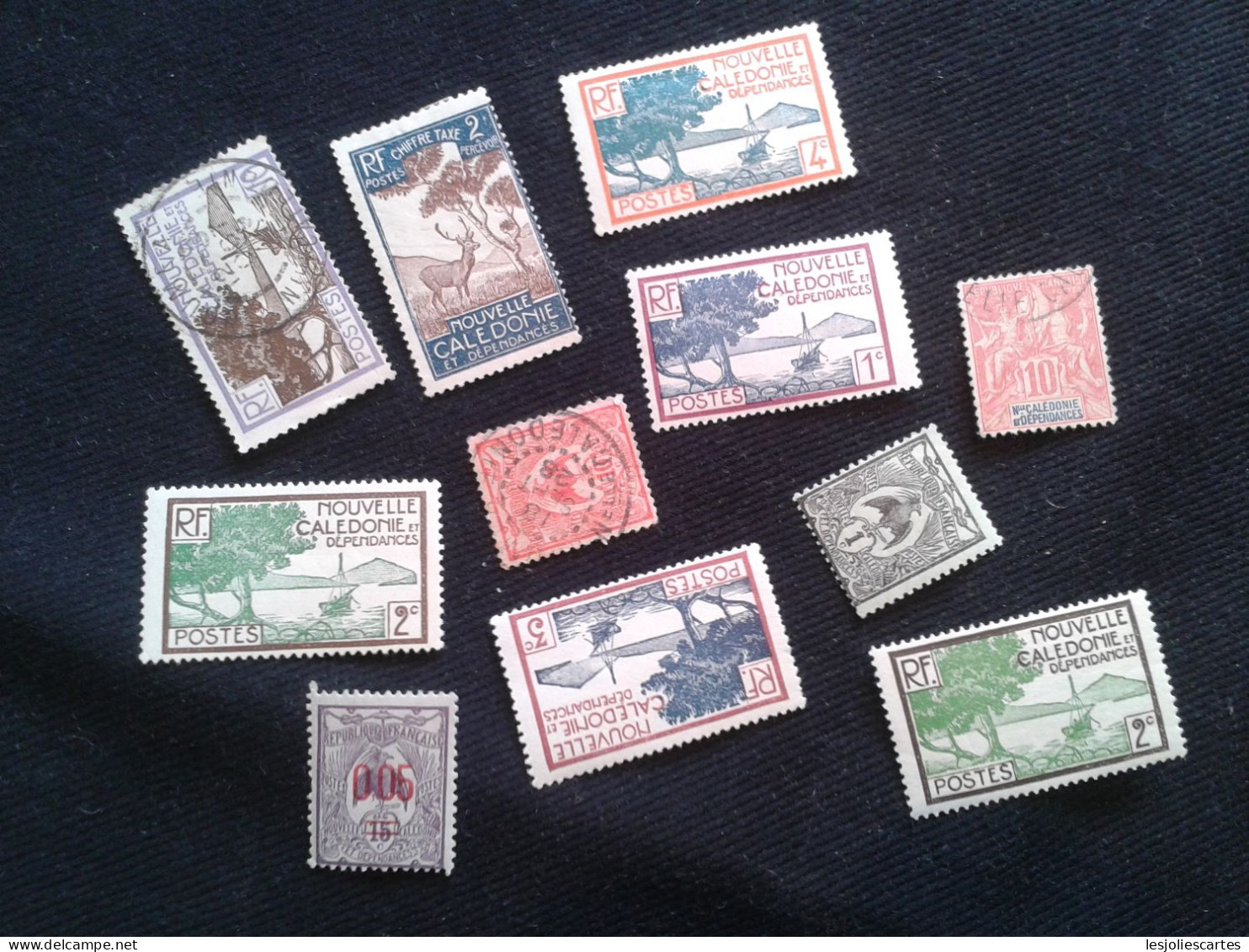 LOT TIMBRES NOUVELLE CALEDONIE OBLITERES - Usati