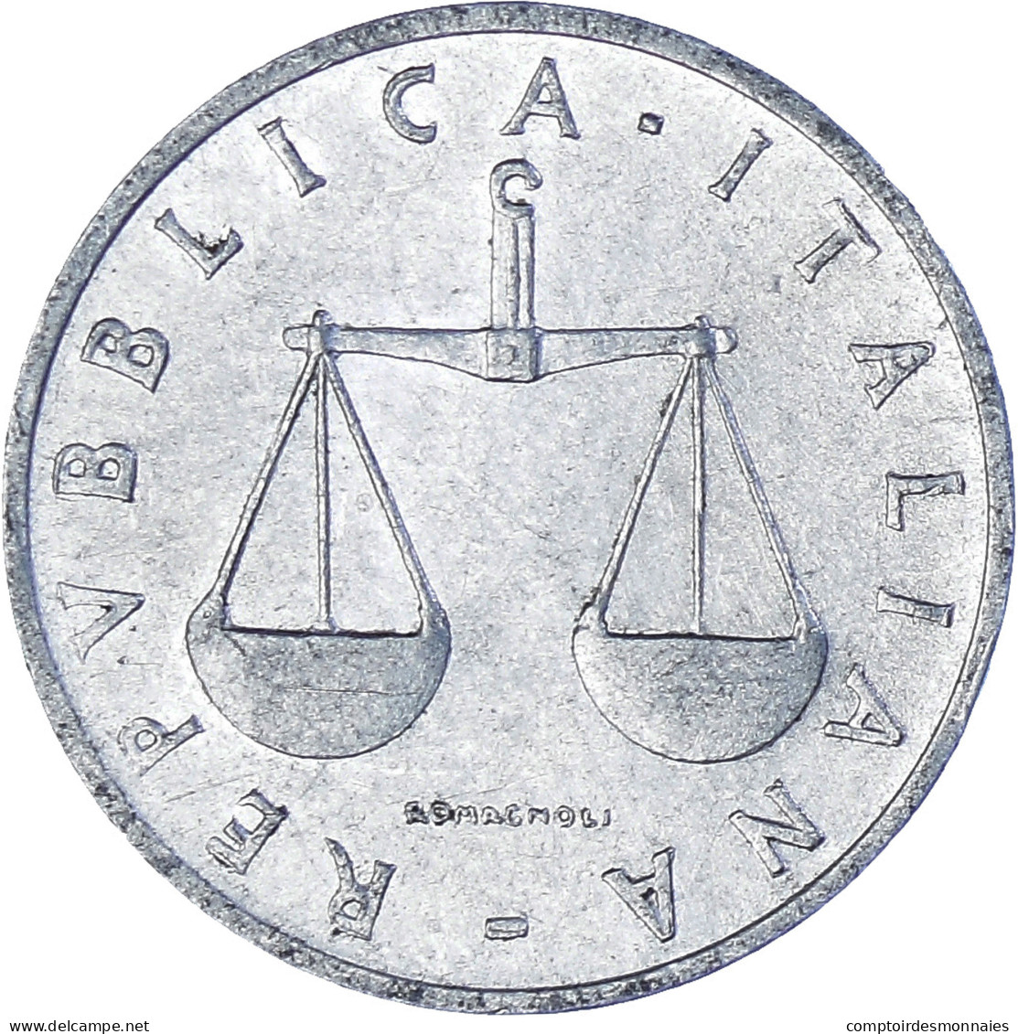 Monnaie, Italie, Lira, 1954, Rome, TB+, Aluminium, KM:91 - 1 Lire