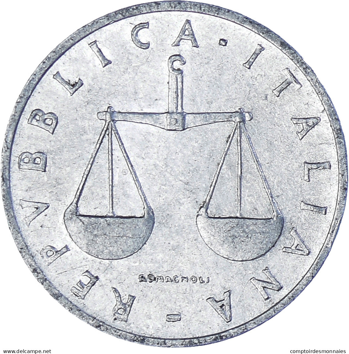 Monnaie, Italie, Lira, 1954, Rome, TB+, Aluminium, KM:91 - 1 Lira