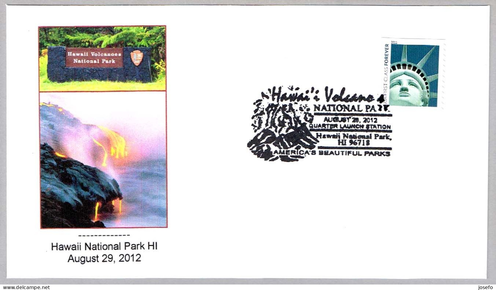 HAWAII VOLCANOES NATIONAL PARK - VOLCAN. Hawaii National Park HI 2012 - Volcanes