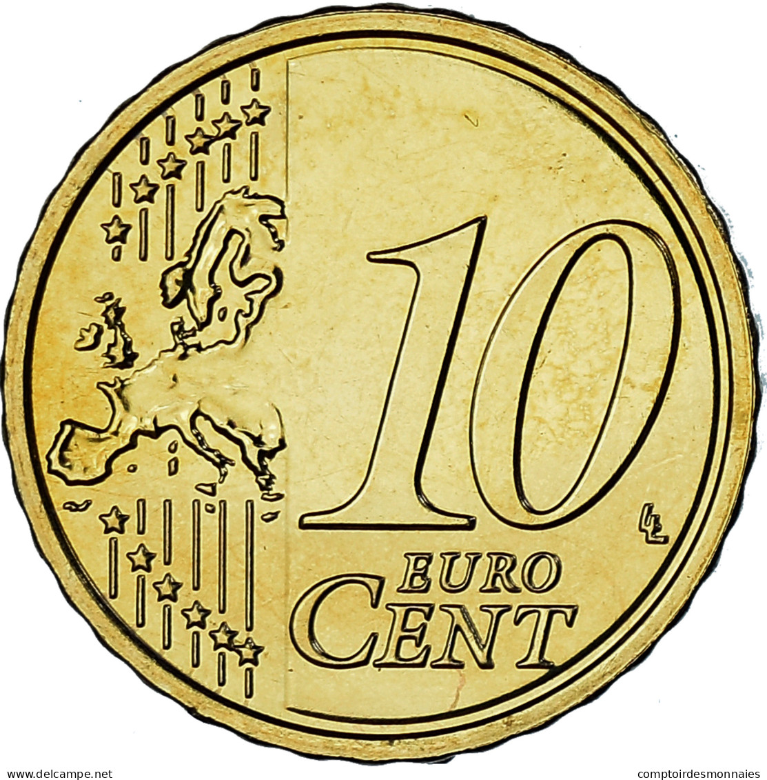 République D'Irlande, 10 Euro Cent, 2013, Sandyford, SPL, Laiton, KM:47 - Ierland