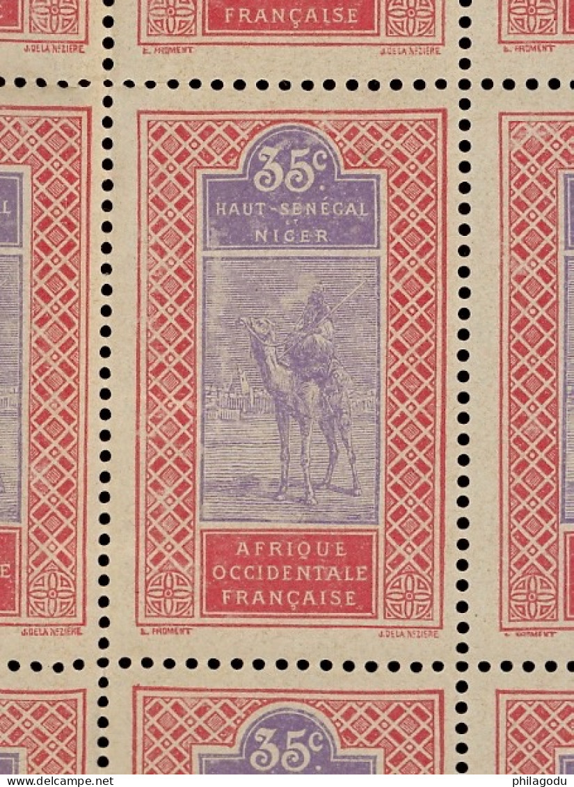 35c Méhari Yv.27 **   Feuille Déjà Pliée Plusieurs Fois. 75 Timbres ** OK    Cote 525,--€.  En Cadeau Une Feuille Assez - Neufs