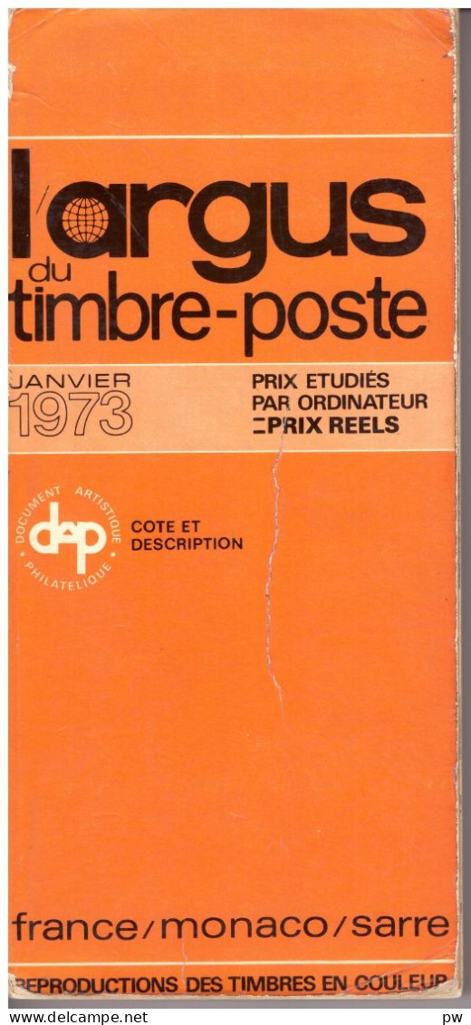 CATALOGUE ARGUS FRANCE 1973 - Frankrijk