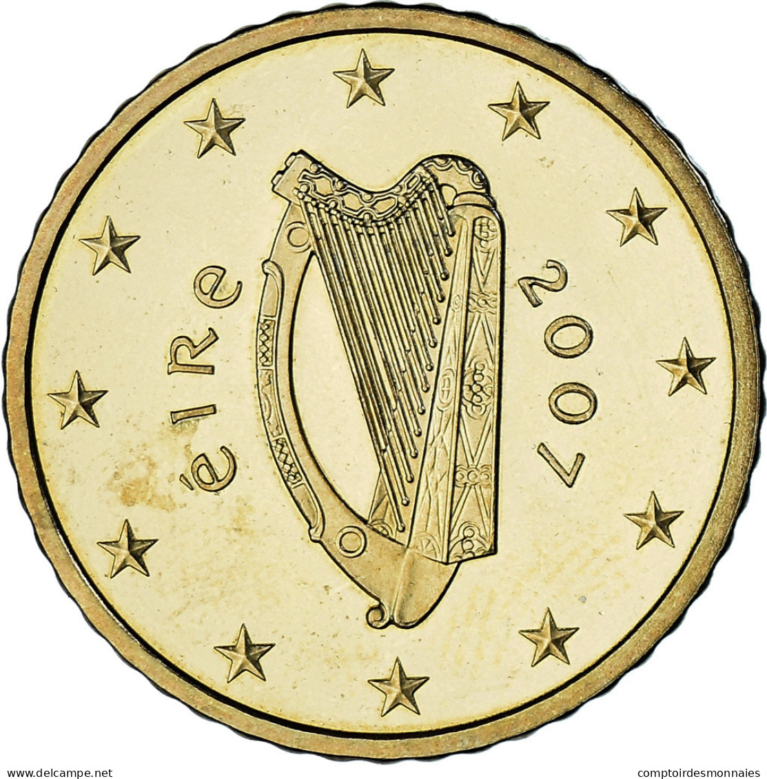 République D'Irlande, 50 Euro Cent, 2007, BE, FDC, Laiton, KM:49 - Ireland