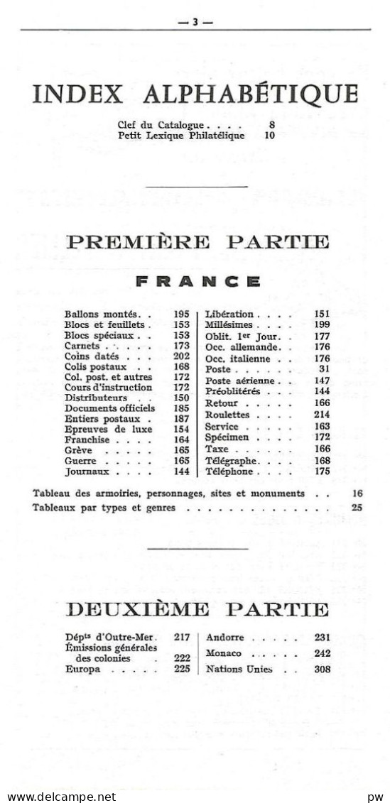 CATALOGUE YVERT ET TELLIER 1982 TOME 1 FRANCE - Frankrijk