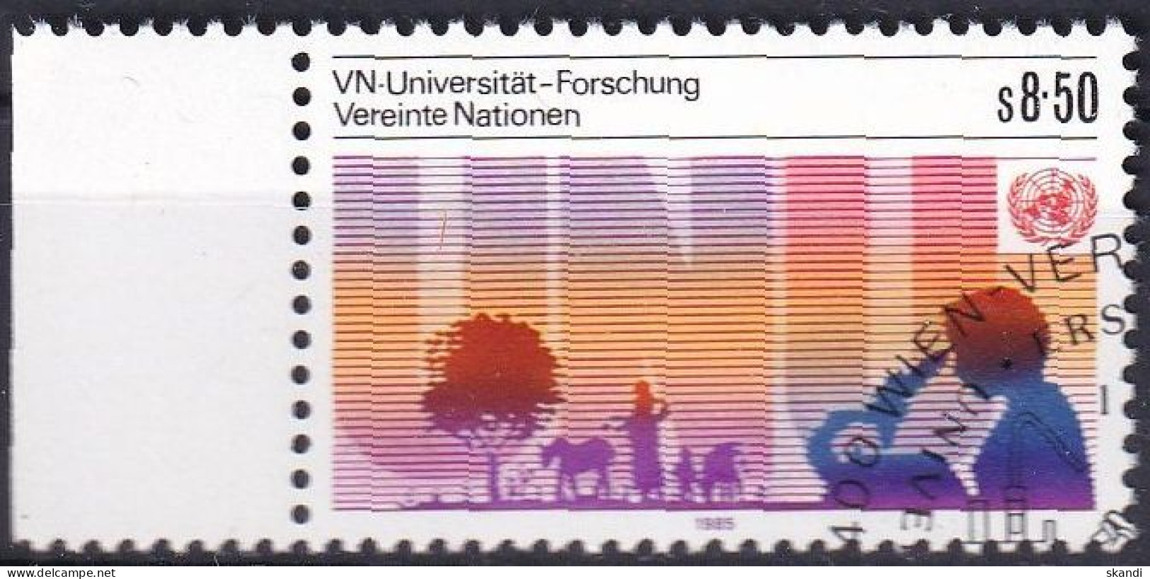 UNO WIEN 1985 Mi-Nr. 48 O Used - Aus Abo - Gebraucht