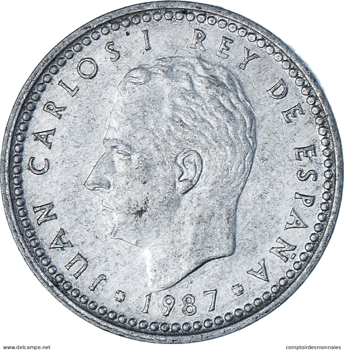 Monnaie, Espagne, Juan Carlos I, Peseta, 1987, TTB, Aluminium, KM:821 - 1 Peseta