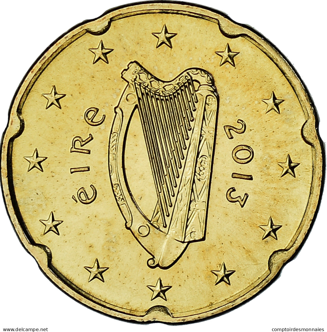 République D'Irlande, 20 Euro Cent, 2013, Sandyford, SPL, Laiton, KM:48 - Ierland