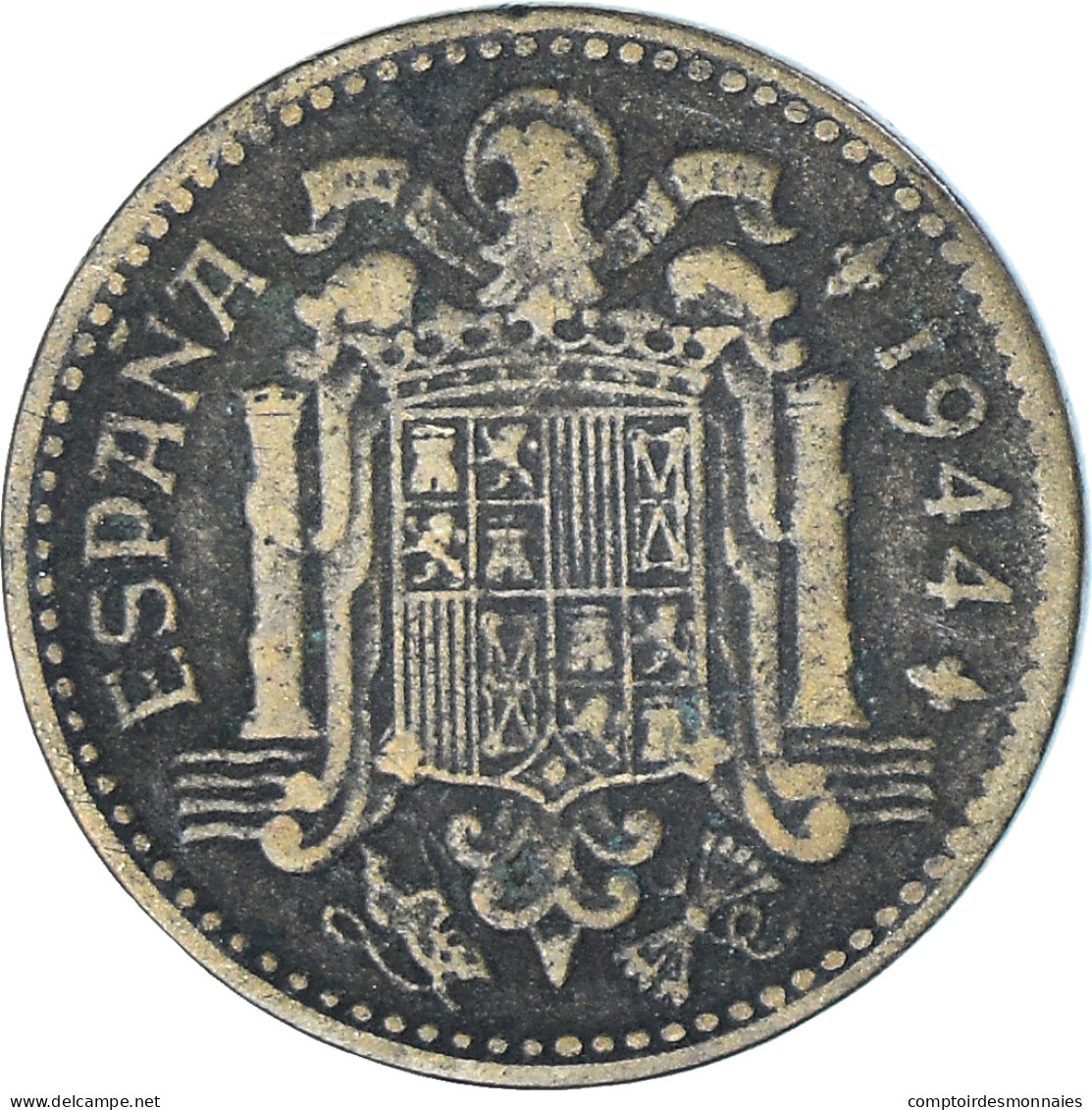 Monnaie, Espagne, Peseta, 1944, TB+, Bronze-Aluminium, KM:767 - 1 Peseta