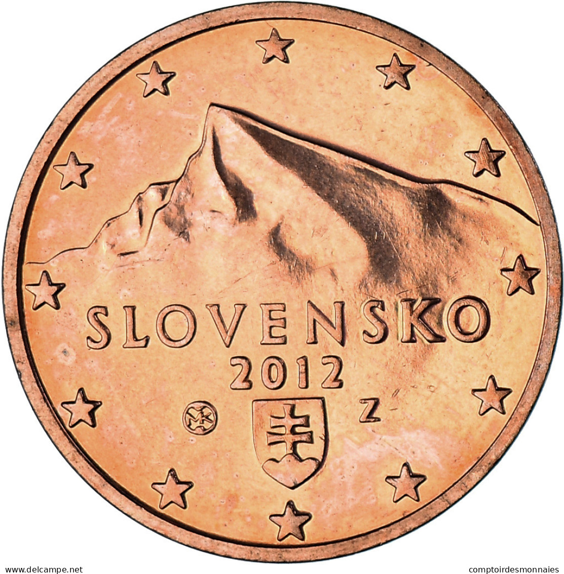 Slovaquie, 5 Euro Cent, 2012, Kremnica, BU, FDC, Cuivre Plaqué Acier, KM:97 - Slovakia