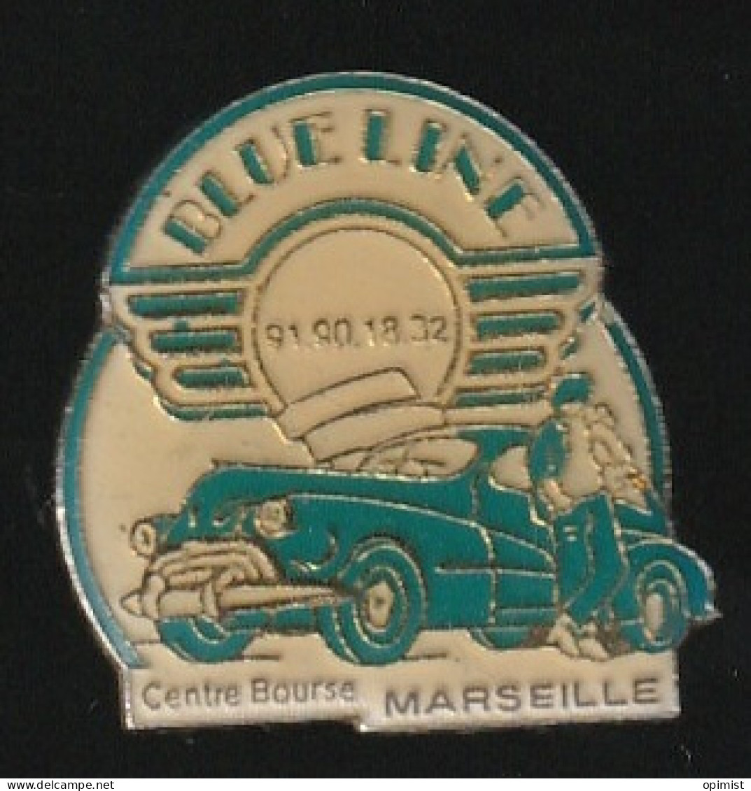 76774- Pin's.Automobile.Cadillac.Blue Line.Marseille. - Corvette