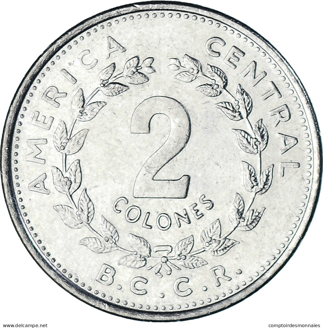 Monnaie, Costa Rica, 2 Colones, 1984, TTB, Acier Inoxydable, KM:211.2 - Costa Rica