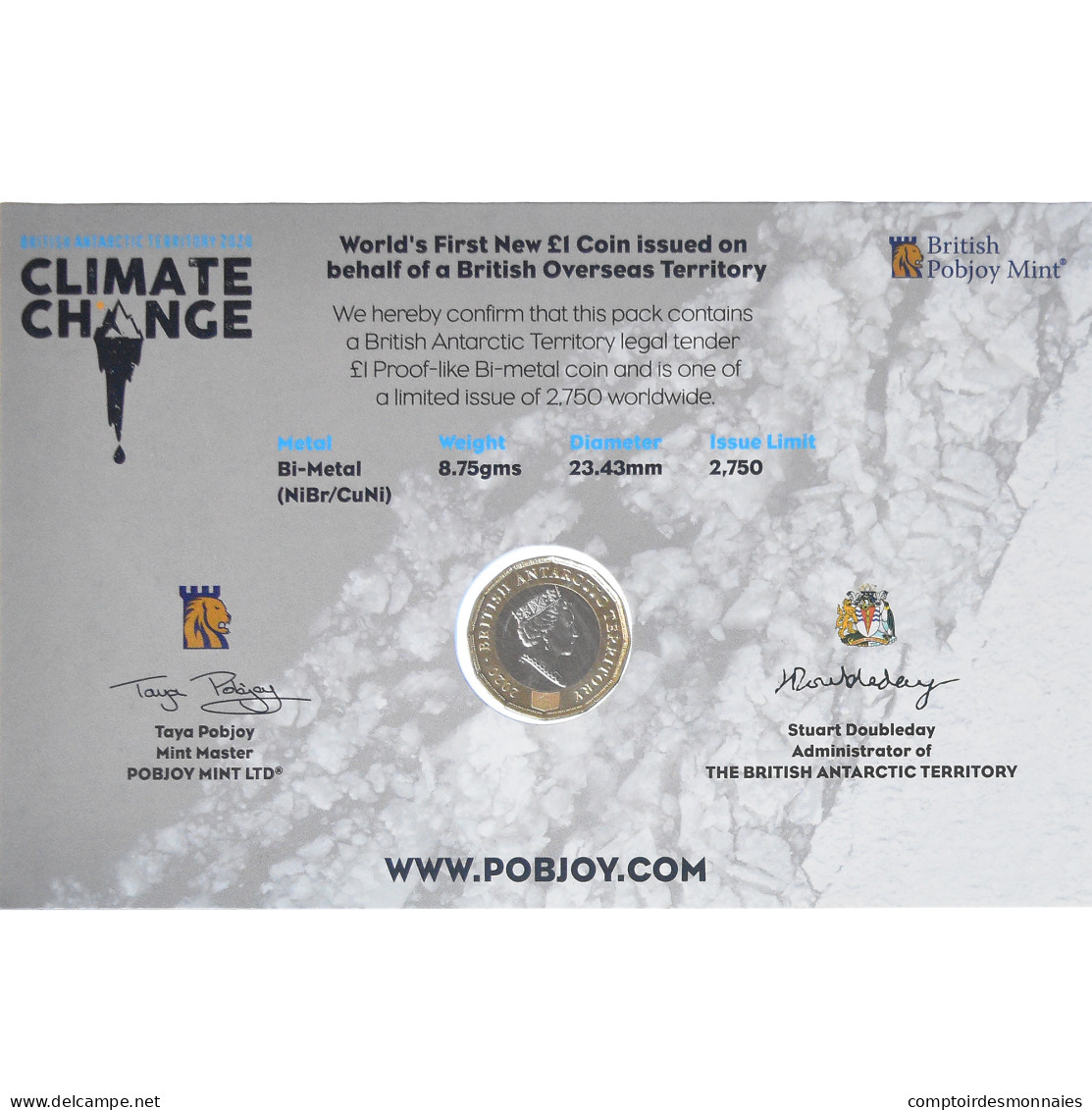 Monnaie, Territoire Antarctique Britannique, Pound, 2020, Pobjoy Mint - Maundy Sets & Commemorative