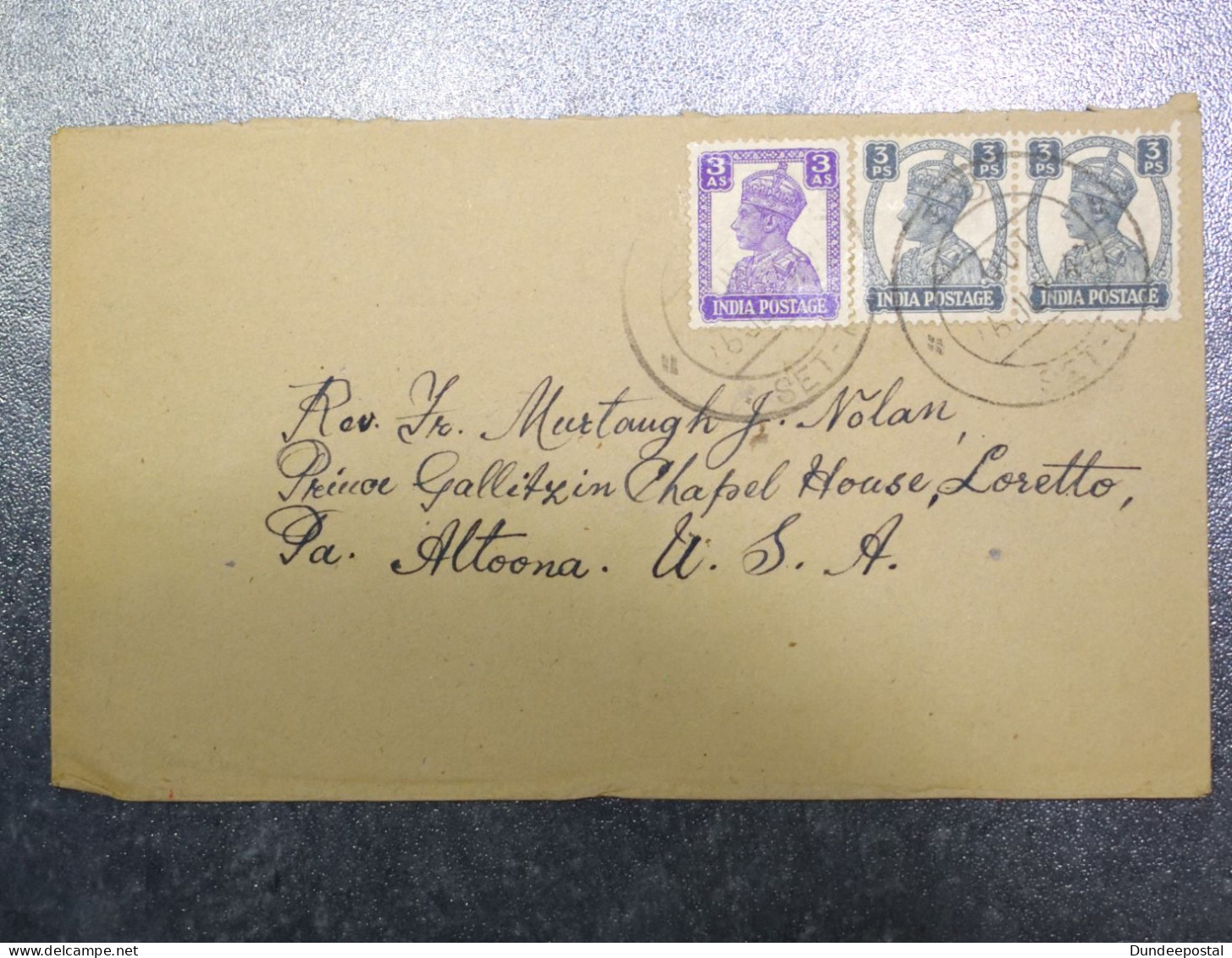 INDIA  Cover  1941 To Iowa USA    ~~L@@K~~ - Enveloppes