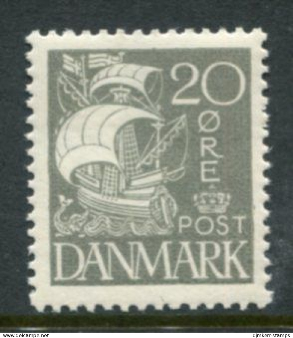 DENMARK 1927 Caravelle With Solid Background 20 Øre MNH / **.  Michel 171 - Nuovi