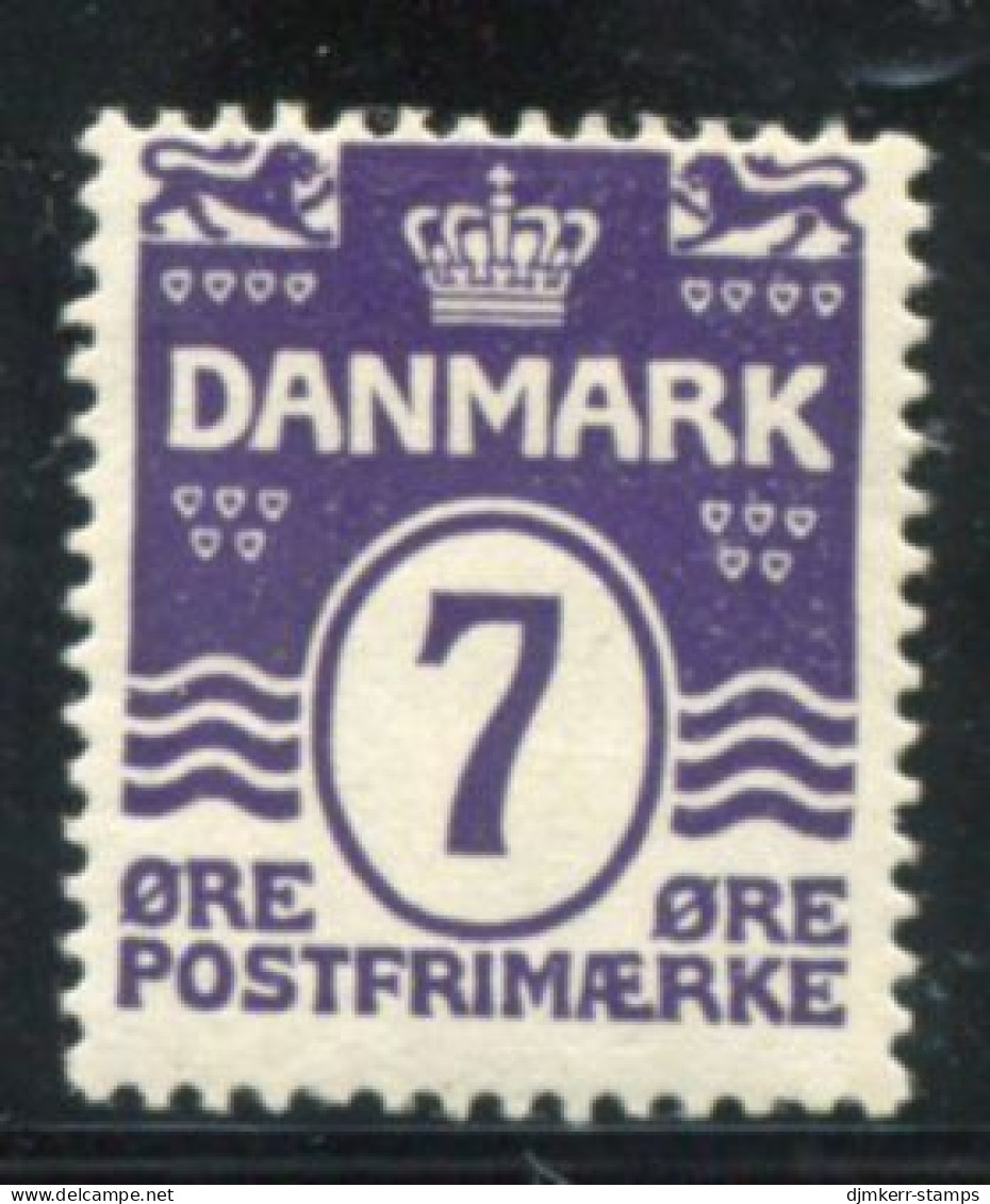 DENMARK 1930 Wavy Lines With Hearts 7 Øre LHM / *.  Michel 183 - Ongebruikt