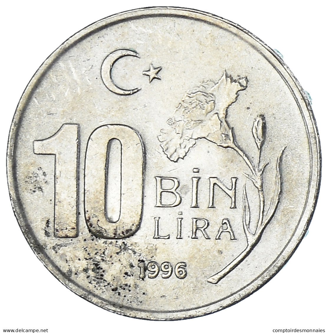 Monnaie, Turquie, 10000 Lira, 10 Bin Lira, 1996, TTB, Cuivre-Nickel-Zinc - Turquie