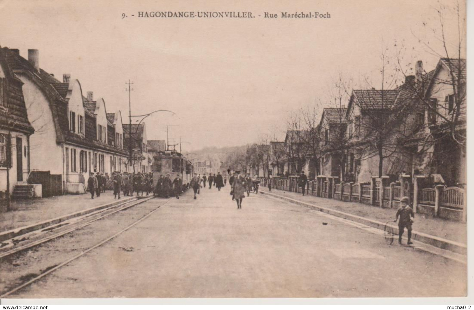 HAGONDANGE - UNIONVILLER - RUE MARECHAL FOCH - TRAMWAY - Hagondange