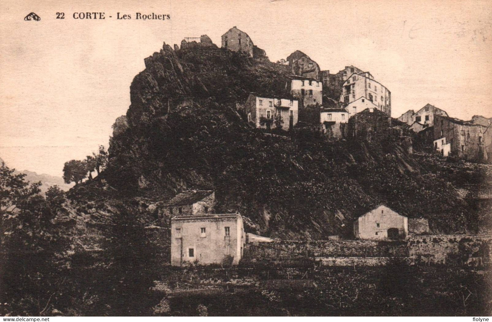 Corte - Vue Sur Les Rochers - Corte