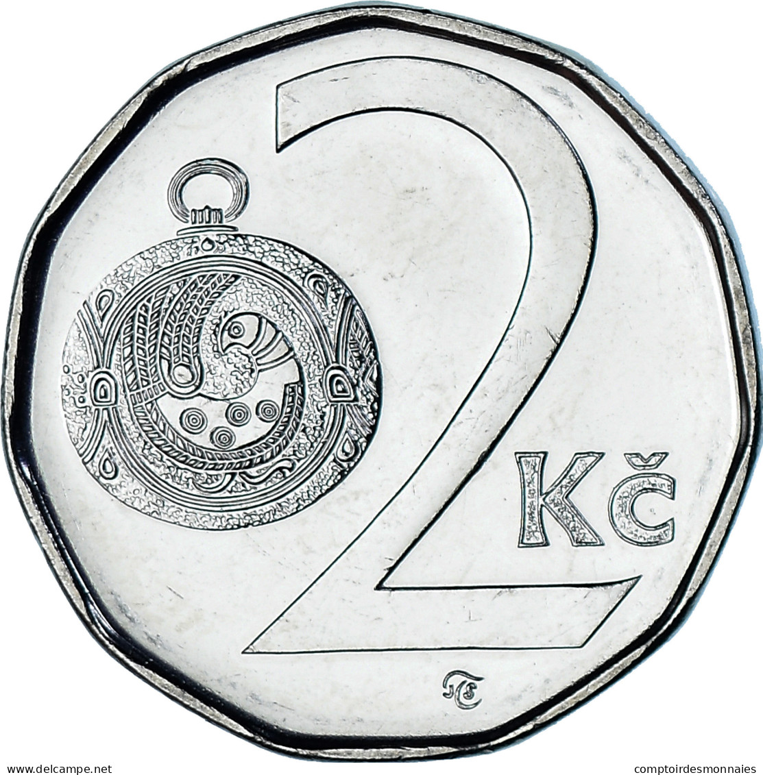 Monnaie, République Tchèque, 2 Koruny, 2004, SPL, Nickel Plaqué Acier, KM:9 - Tchéquie