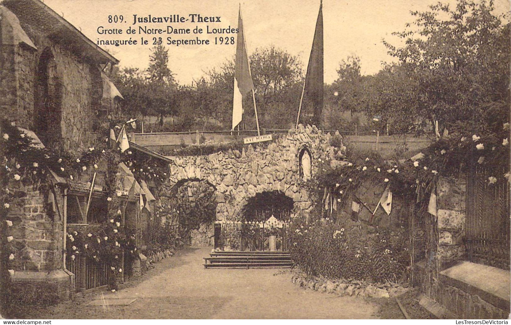 BELGIQUE - THEUX - Grotte De Notre Dame De Lourdes Inaugurée Le 23 Septembre1928 - Carte Postale Ancienne - Theux