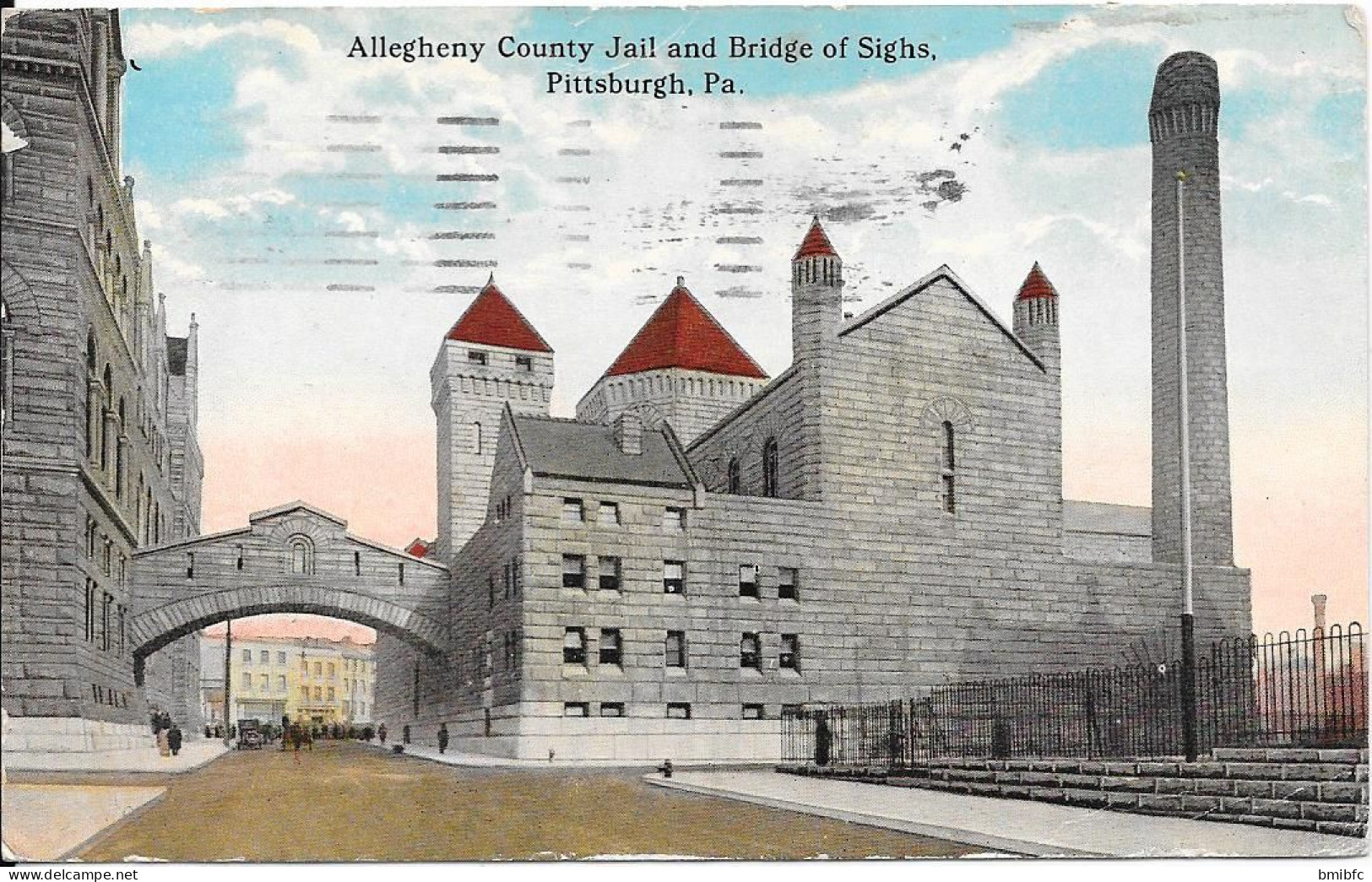 1917 - Allegheny County Jail And Bridge Of Sighs, Pittsburgh. Pa - Pittsburgh