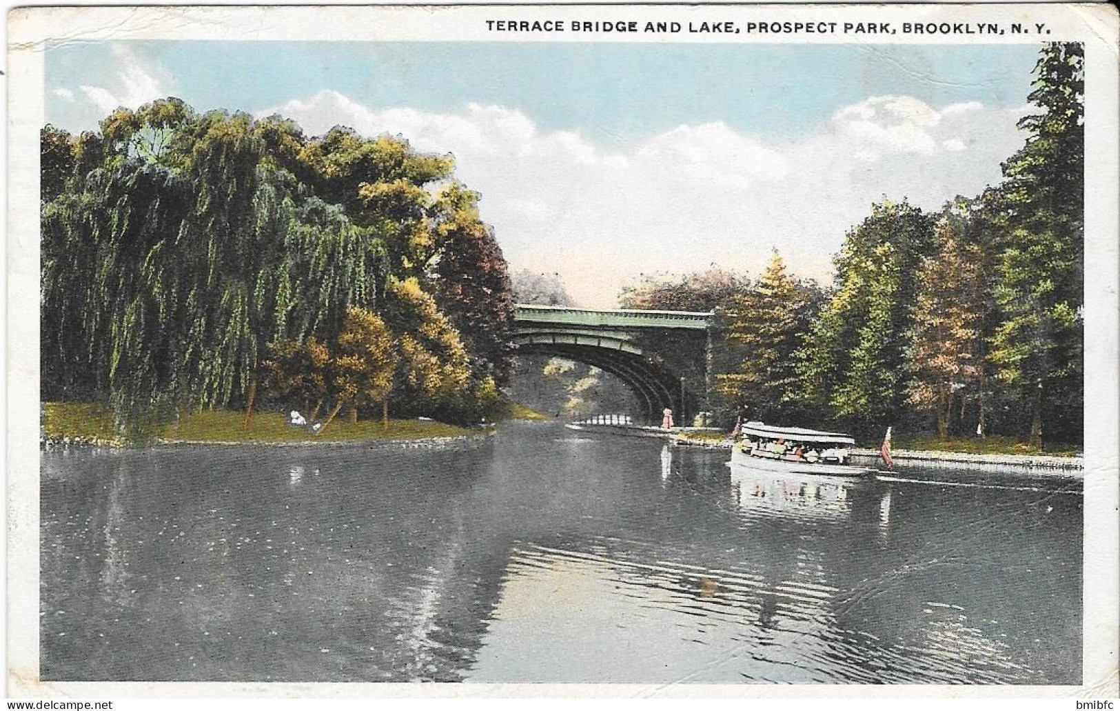 1916 - TERRACE BRIDGE AND LAKE, PROSPECT PARK, BROOKLYN, N.Y. - Brooklyn