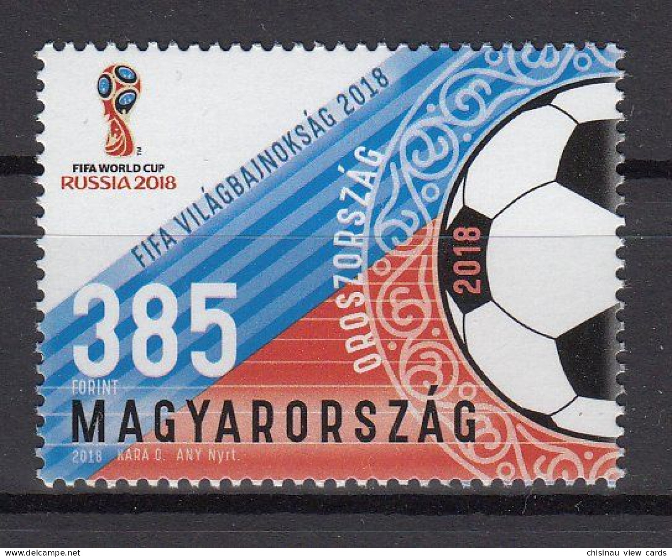 HUNGARY 2018  Football. FIFA World Cup In Russia MNH - 2018 – Russie