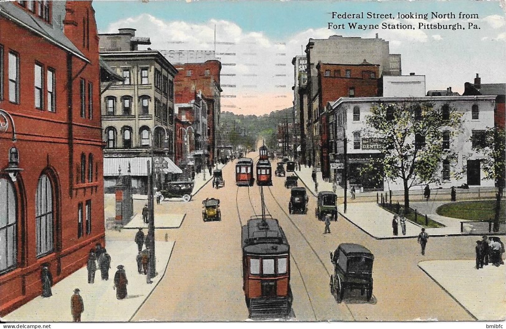 1917 - Federal Street, Looking North From Fort Wayne Station, Pittsburgh, Pa - Pittsburgh