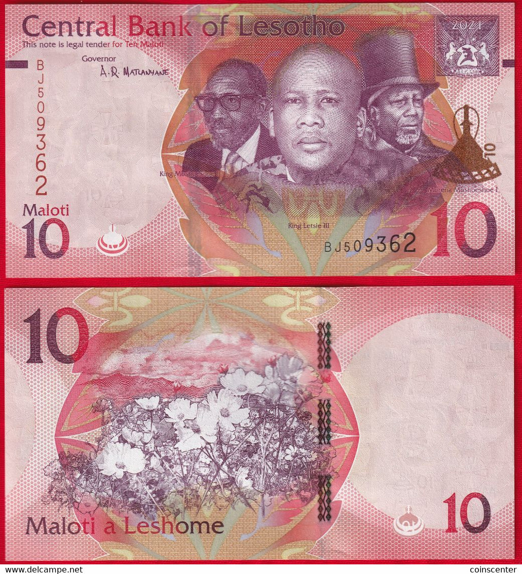 Lesotho 10 Maloti 2021 P-21 UNC - Lesotho