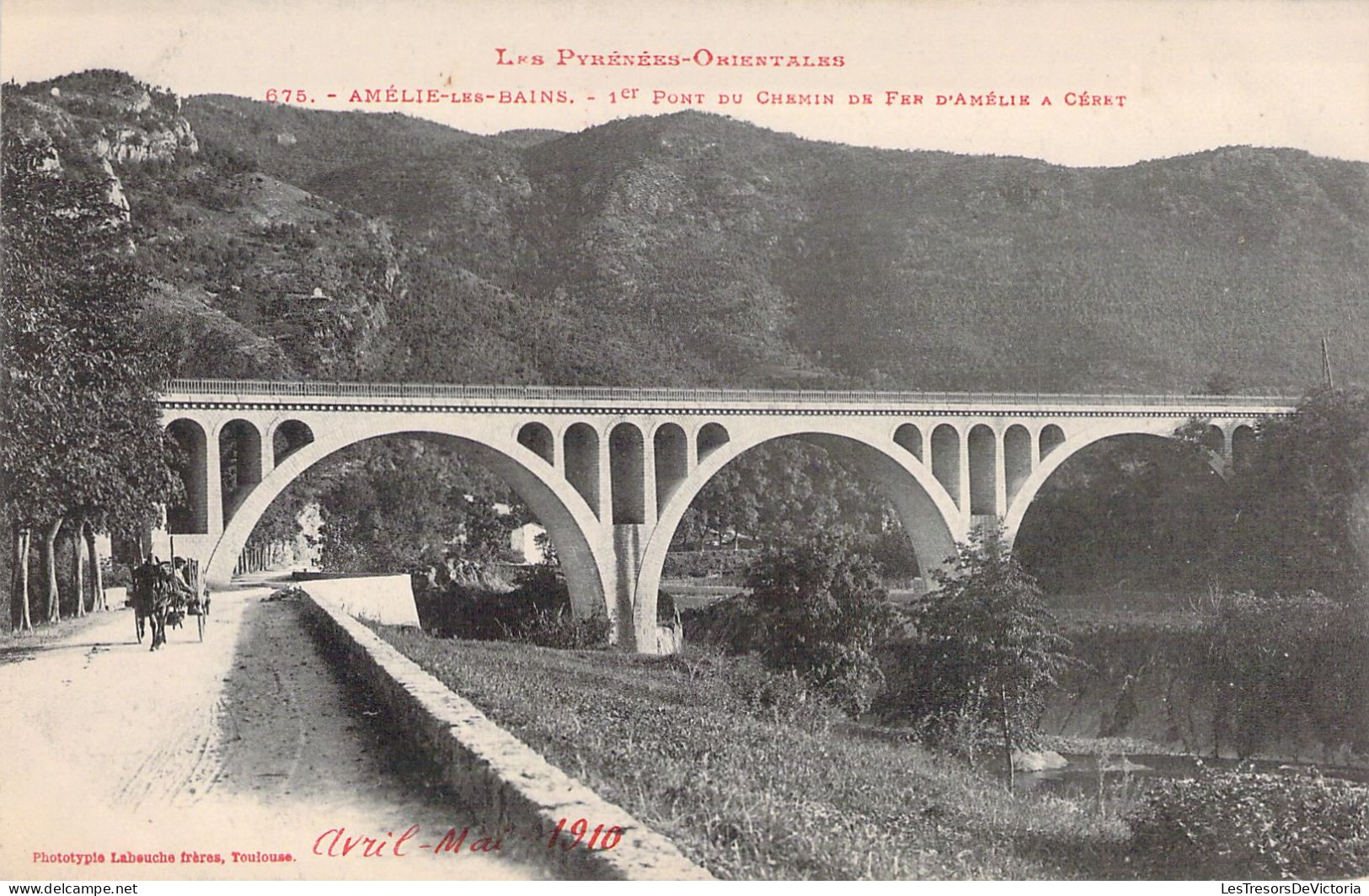 CPA - FRANCE - 33 - AMELIE LES BAINS - 1er Pont Du Chemin De Fer D'Amélie à Céret - Amélie-les-Bains-Palalda