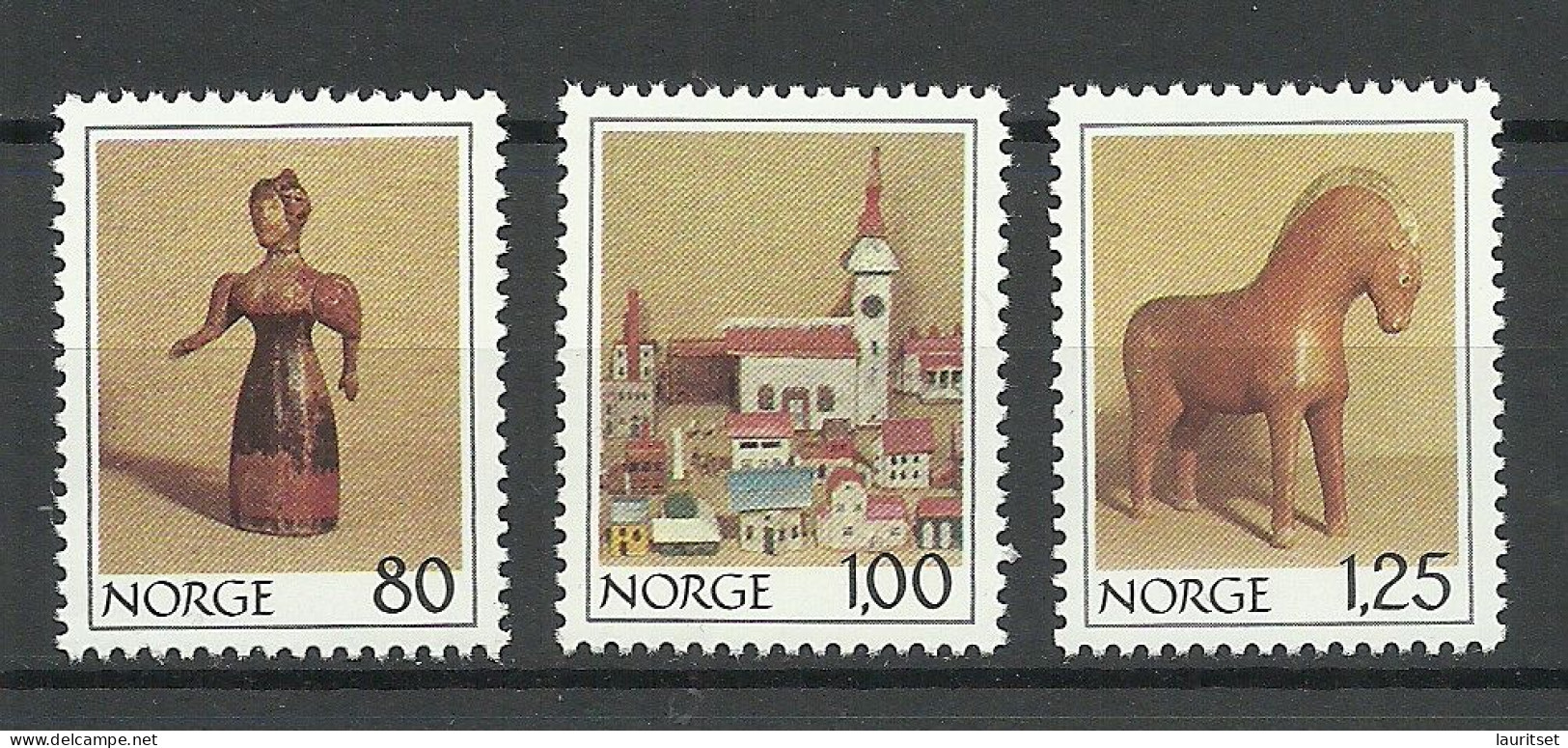 NORWAY 1978 Michel 787 - 789 MNH Noel Christmas Weichnachten Altes Spielzeug - Puppen