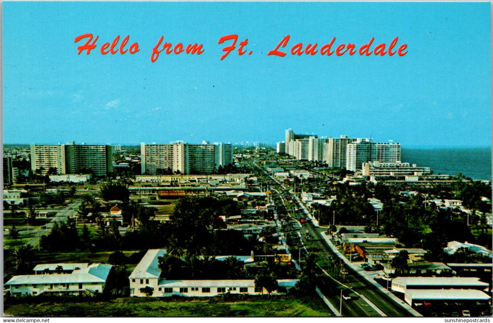 Florida Fort Lauderdale Aerial View Showing Luxurious Hotels And Apartments - Fort Lauderdale