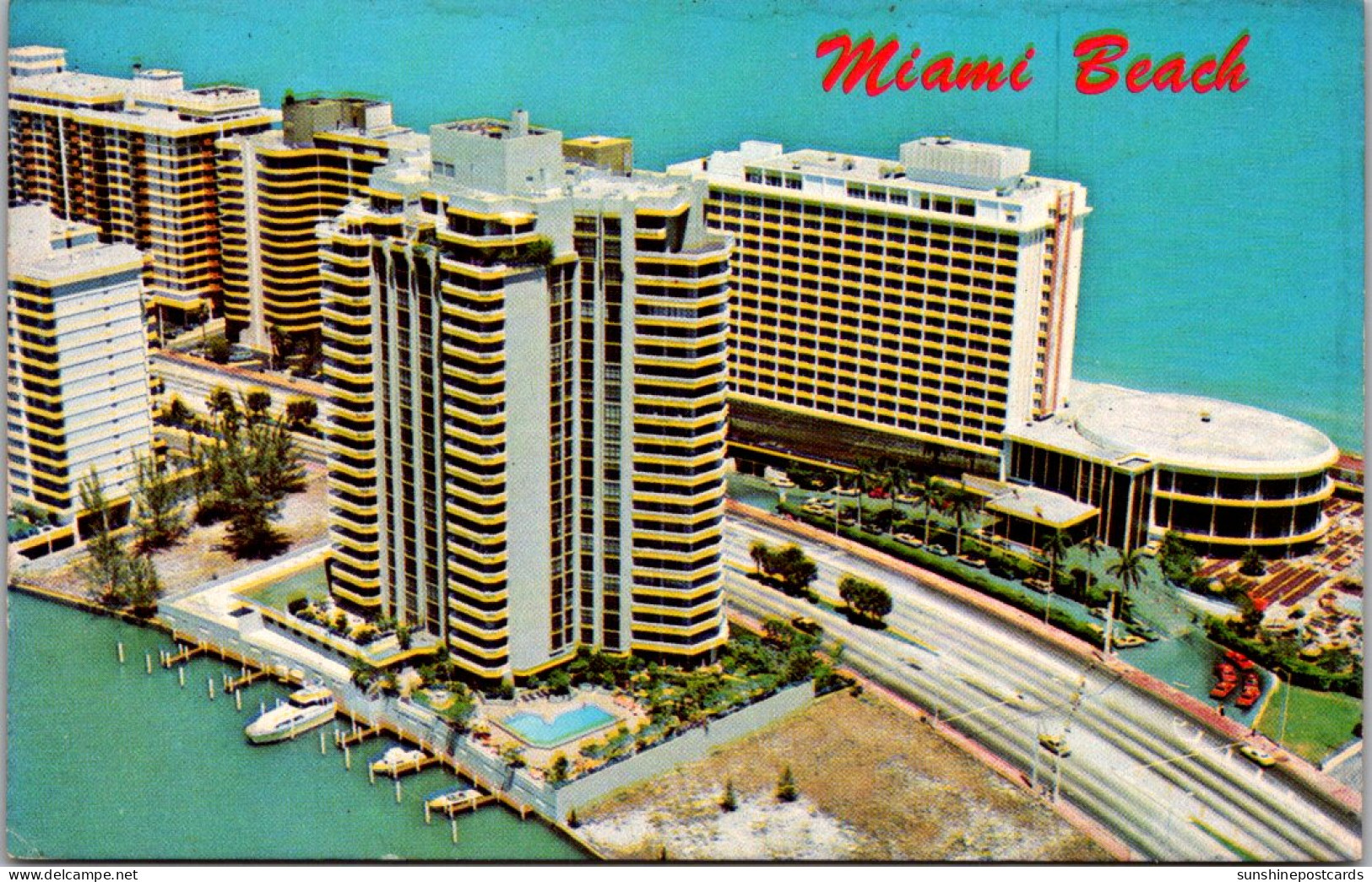 Florida Miami Beach Hotels And Apartments Along Collins Avenue - Miami Beach