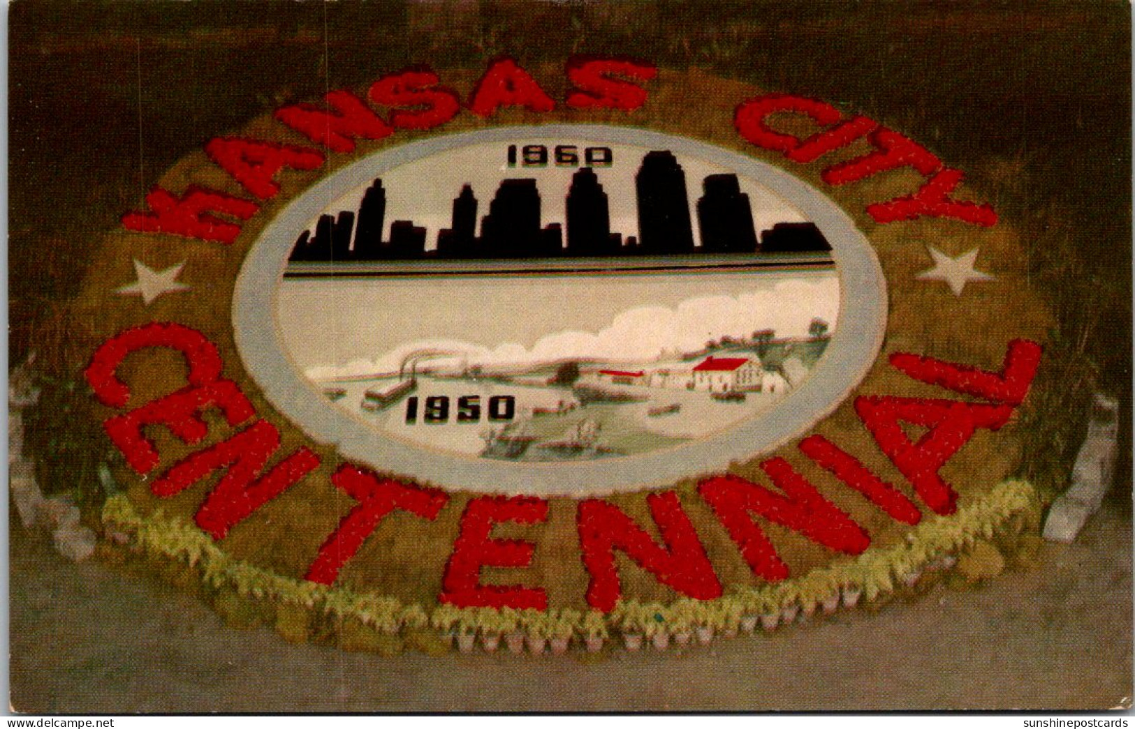 Missouri Kansas City Spring Flower Festival The Centeenial Emblem In Flowers - Kansas City – Missouri