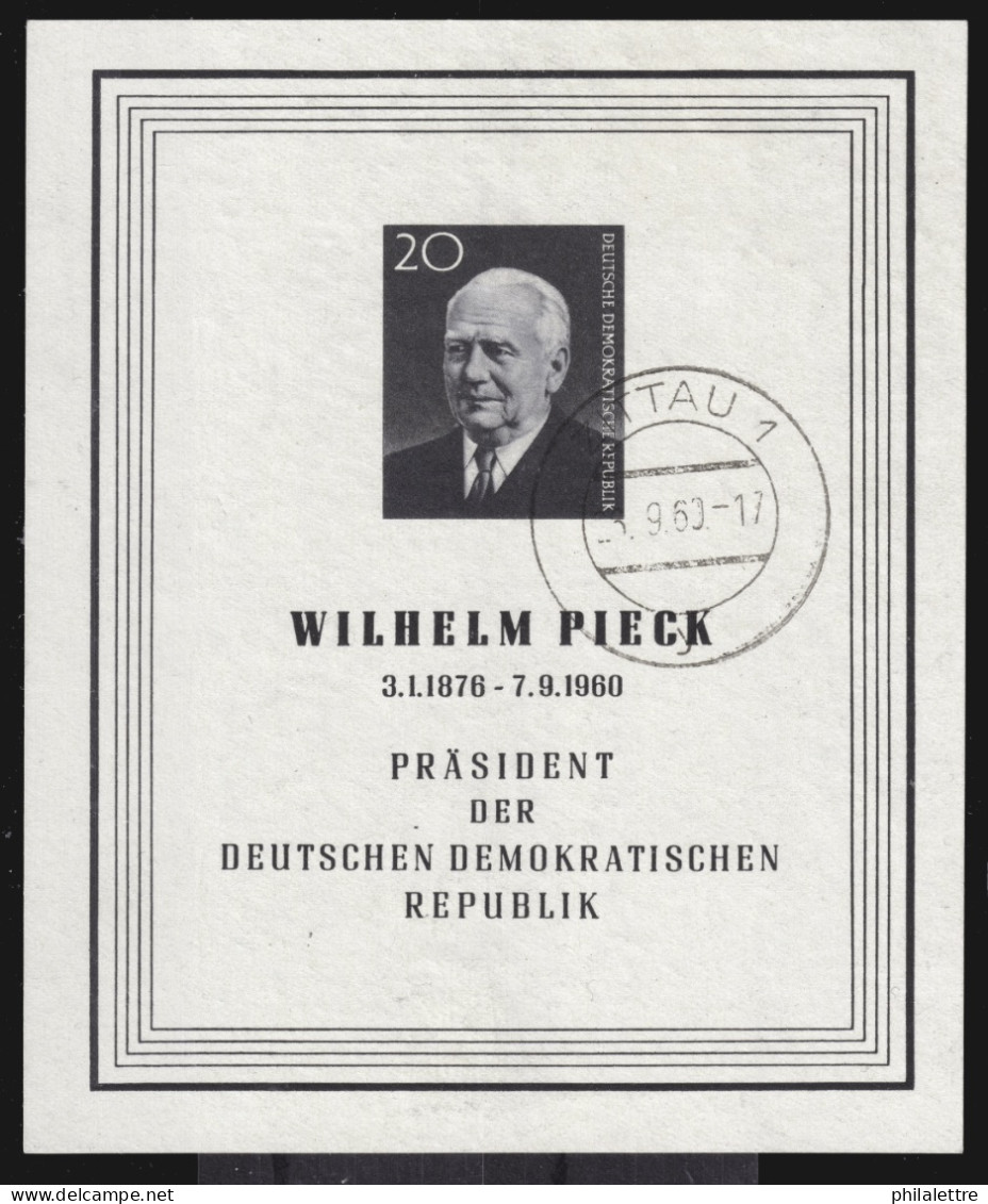 RDA / DDR - 1960 - Mi.Bl.16 Death Of Pdt. Wilhelm Pieck - VF Used - Usati