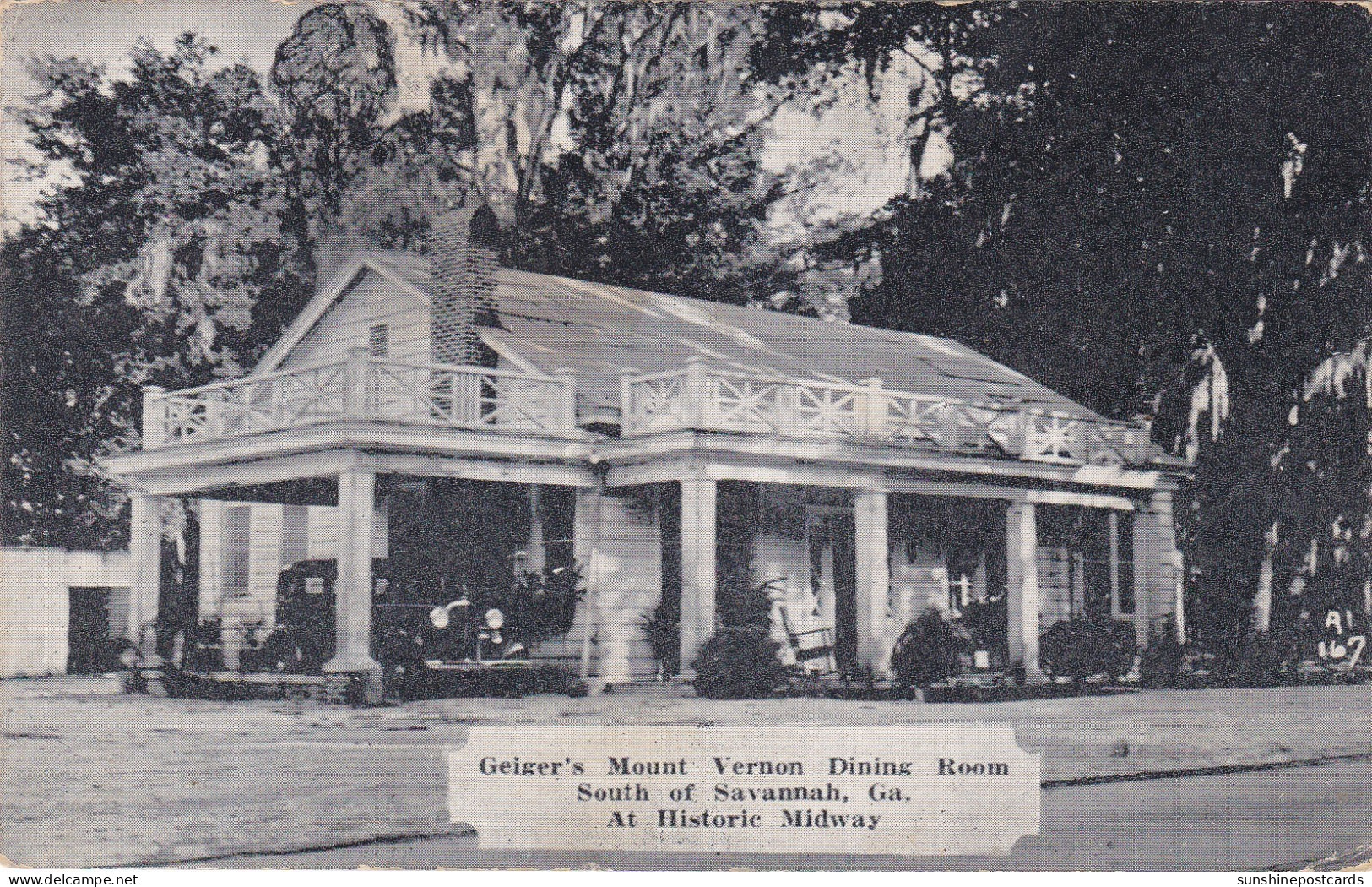 Georgia Midway Geiger's Mount Vernon Dining Room South Of Savannah Dexter Press - Savannah