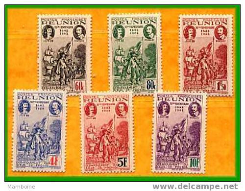 Reunion 1943  N 180/85  Serie Compl. 6 Valeurs Neuves X X - Neufs