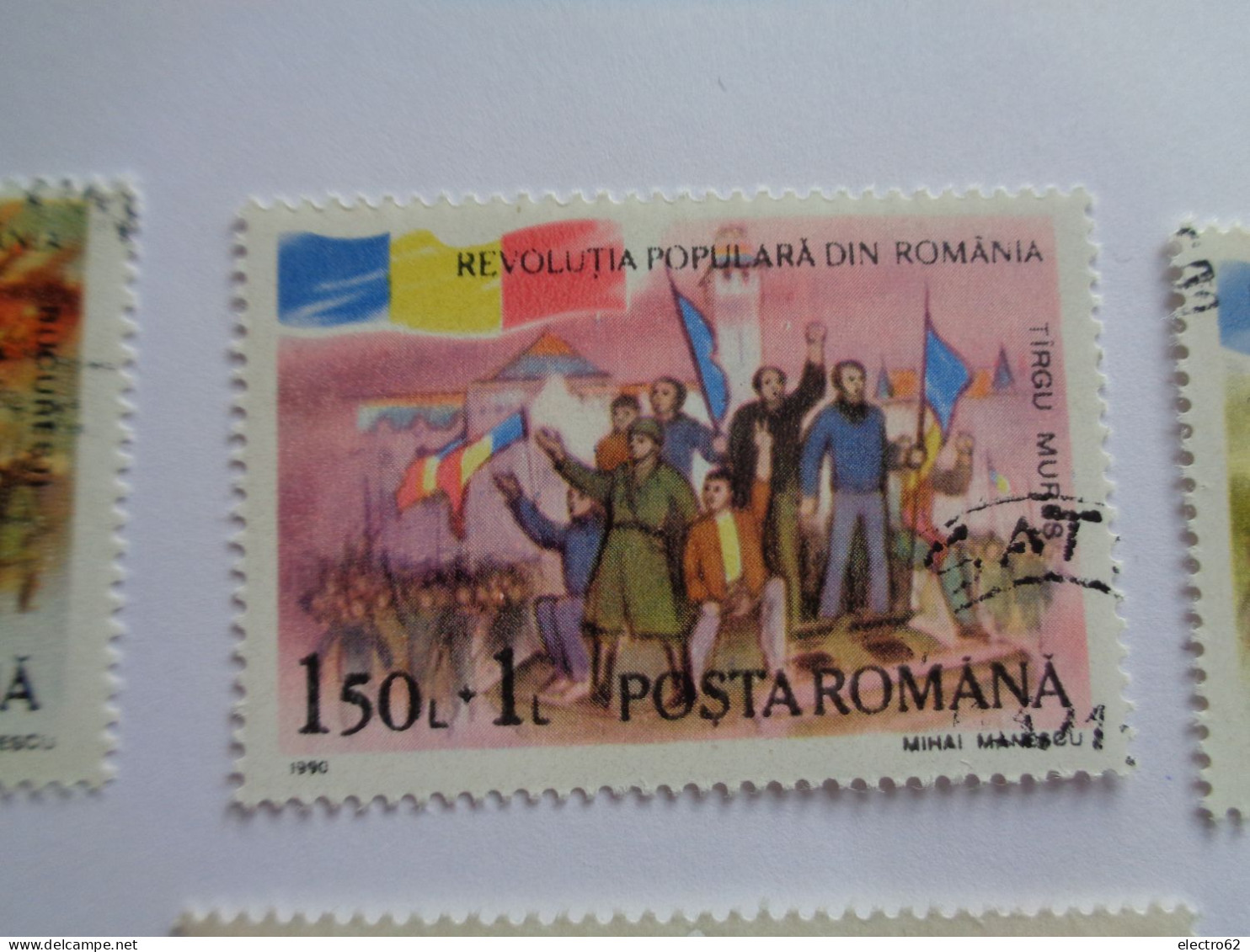 Roumanie Rümania Romania Romana 1990 Changement Régime Soulèvement Populaire Bucarest Timisoara Brasov Sibiu Tirgu Mures - Oblitérés