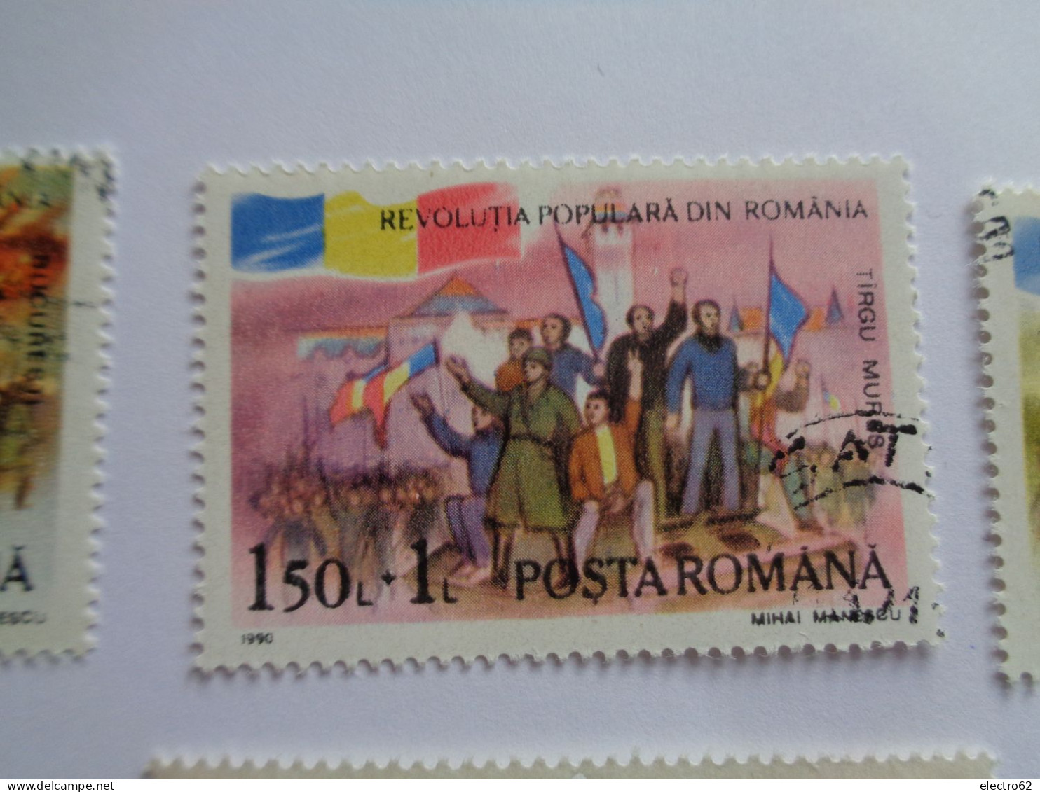 Roumanie Rümania Romania Romana 1990 Changement Régime Soulèvement Populaire Bucarest Timisoara Brasov Sibiu Tirgu Mures - Used Stamps