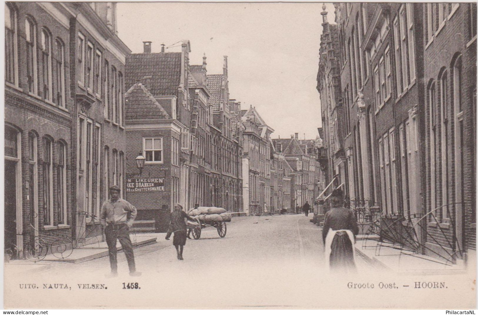 Hoorn - Groote Oost Met Volk - Zeer Oud - Hoorn