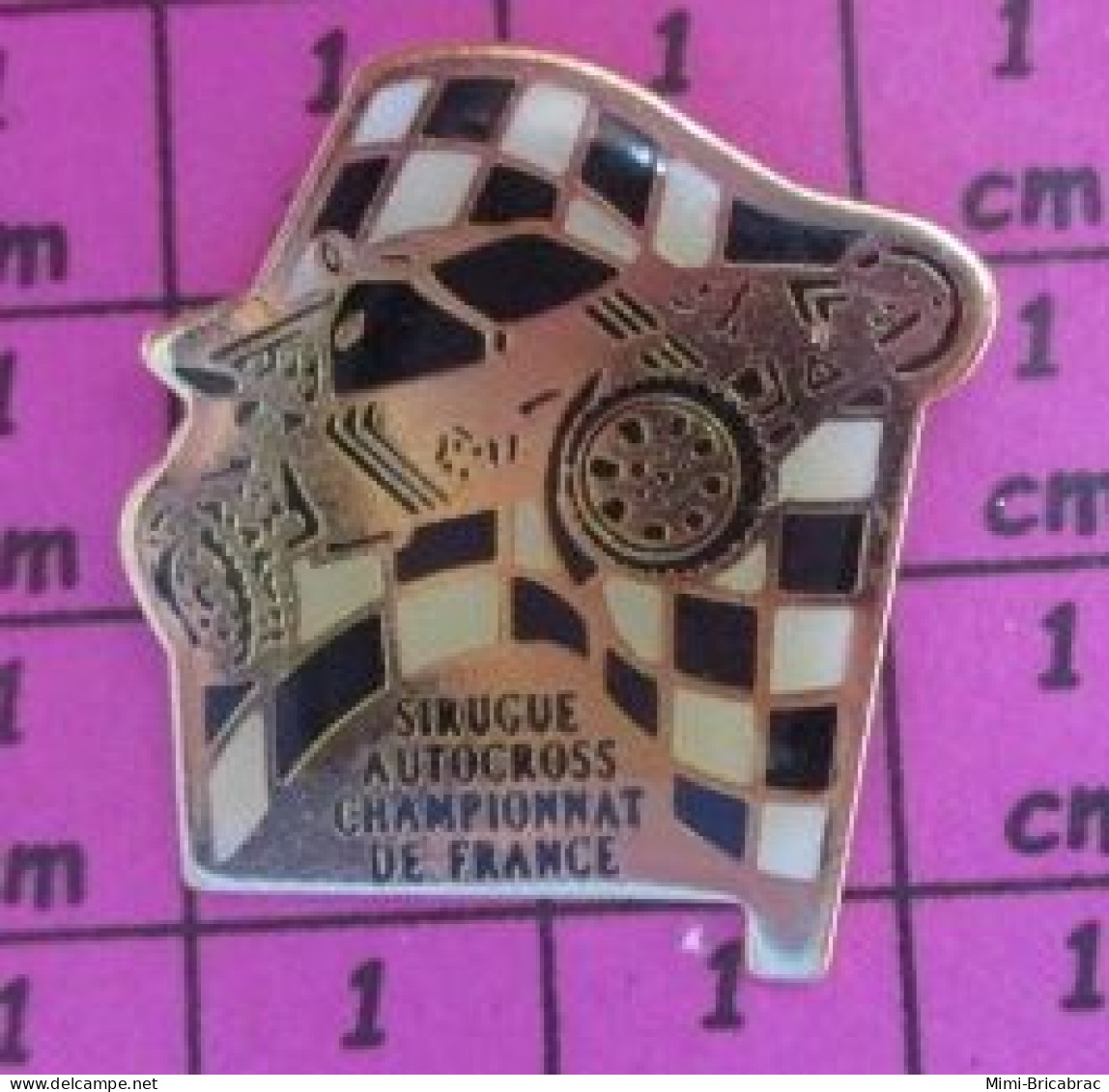 313d  Pin's Pins / Beau Et Rare / SPORTS / AUTOMOBILE AUTOCROSS SIRUGUE CHAMPIONNAT DE FRANCE - Car Racing - F1