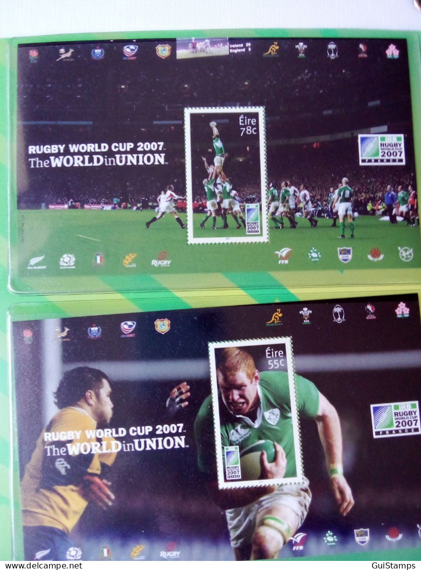 2007 Ireland Rugby World Cup Stamp Presentation Pack - 2007 Ireland Pack Rugby - Colecciones & Series