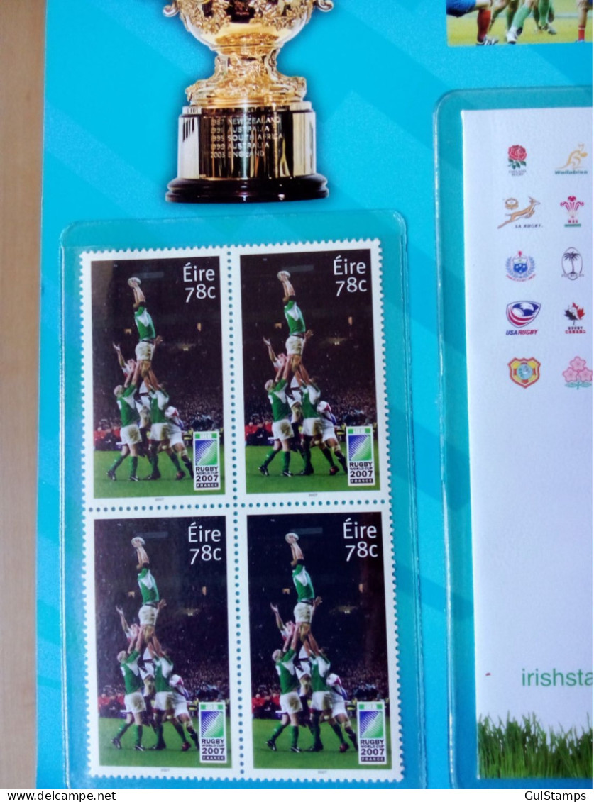 2007 Ireland Rugby World Cup Stamp Presentation Pack - 2007 Ireland pack Rugby