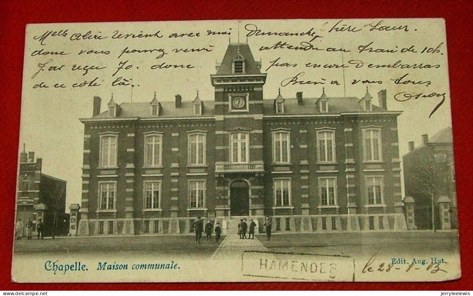 CHAPELLE-LEZ-HERLAIMONT   -  Maison Communale   -   1903  - - Chapelle-lez-Herlaimont